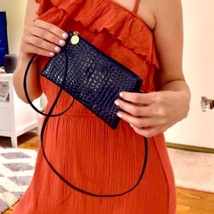 Small navy blue cross body bag